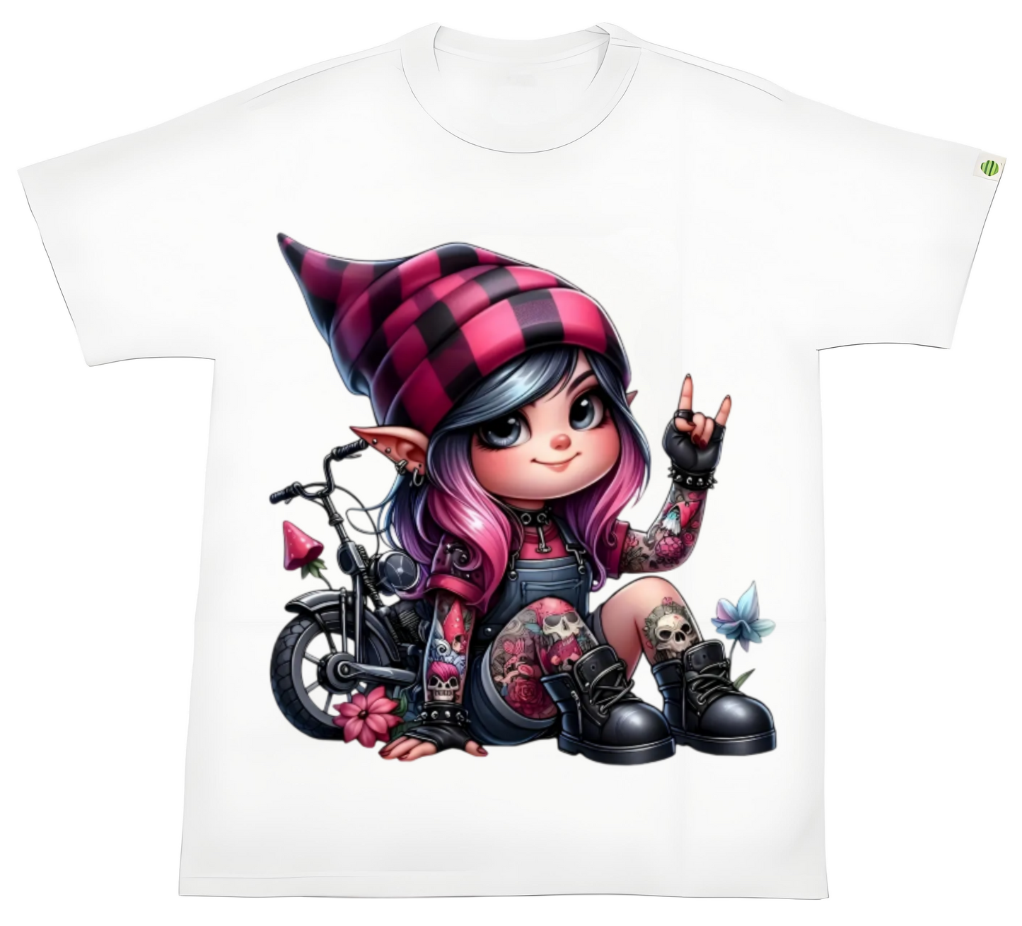 Punk Rock Dwarf Heat Transfer Iron On