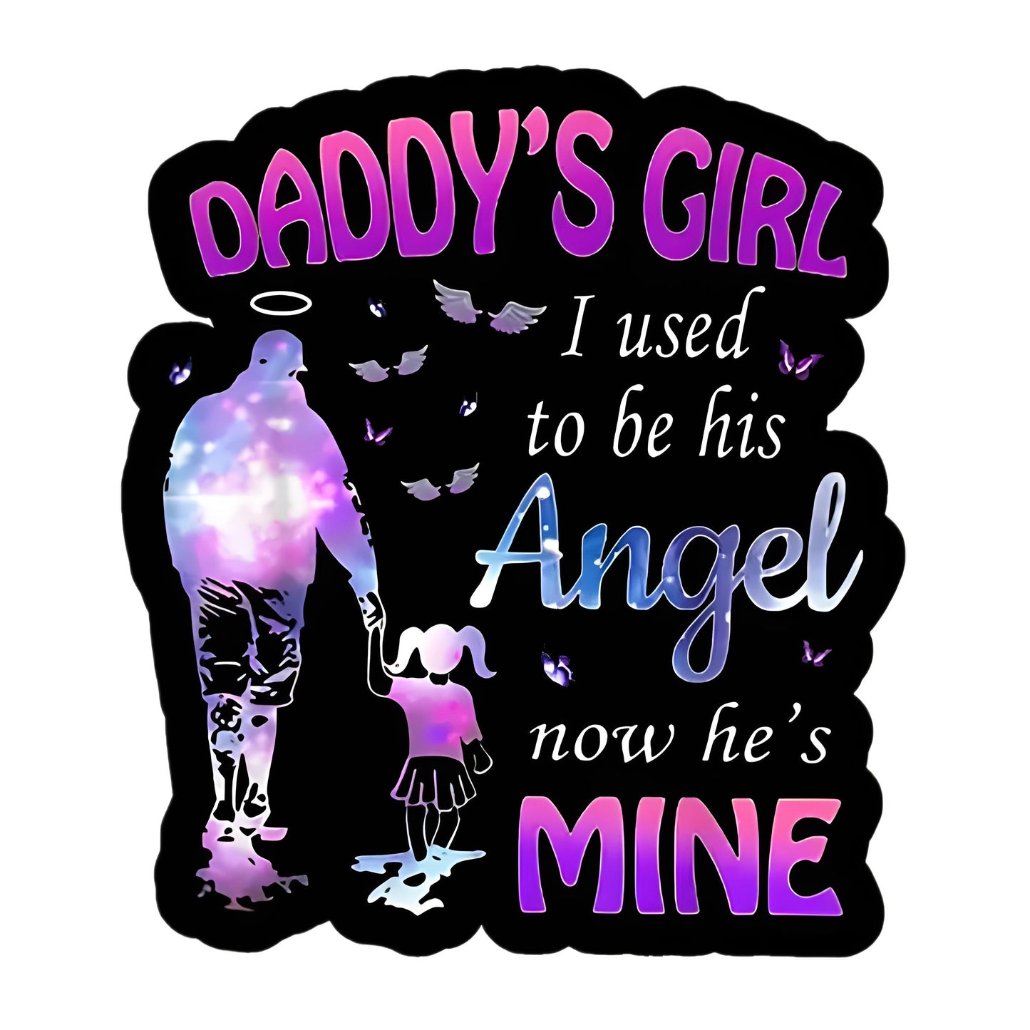 Daddy's Girl Angel Iron-On Transfers
