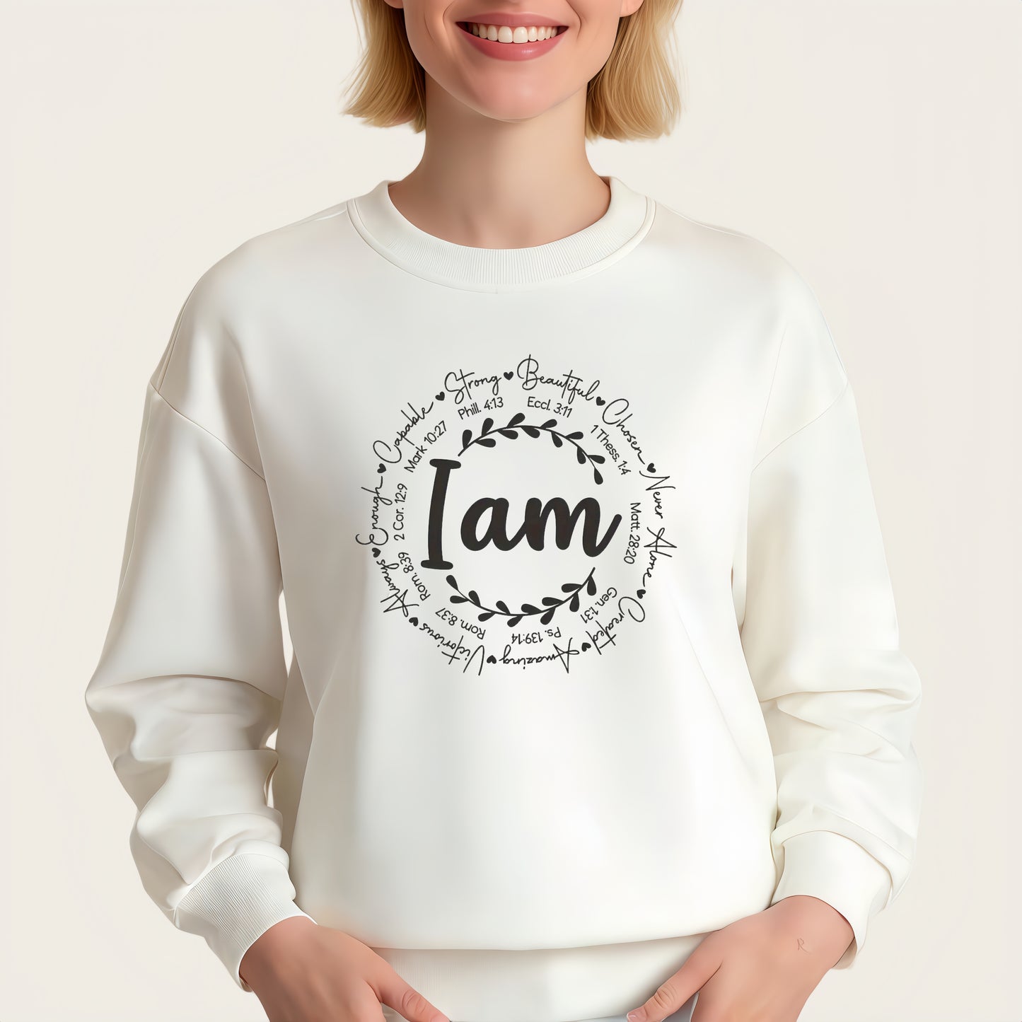"I Am" Iron-On Transfer