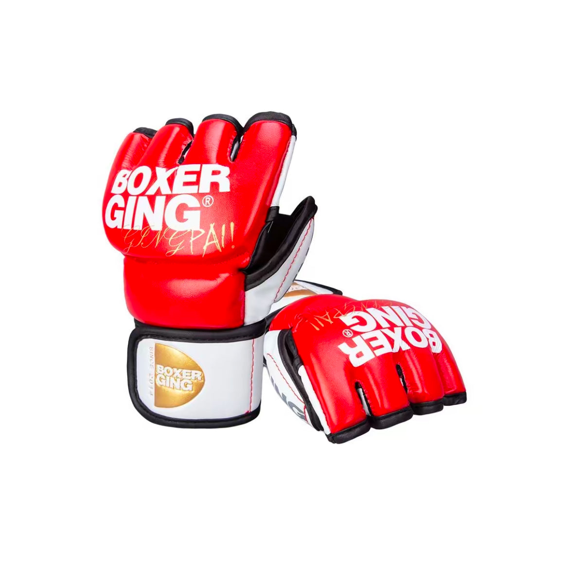 Open Palm Training Gloves for Grappling, Kickboxing, Muay Thai, Light Sparring, Youth Self-Defense, Heavy Bag Workouts – Durable Synthetic Leather with Wrist Support