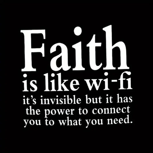 Faith Wi-Fi Quote Iron-On Transfer