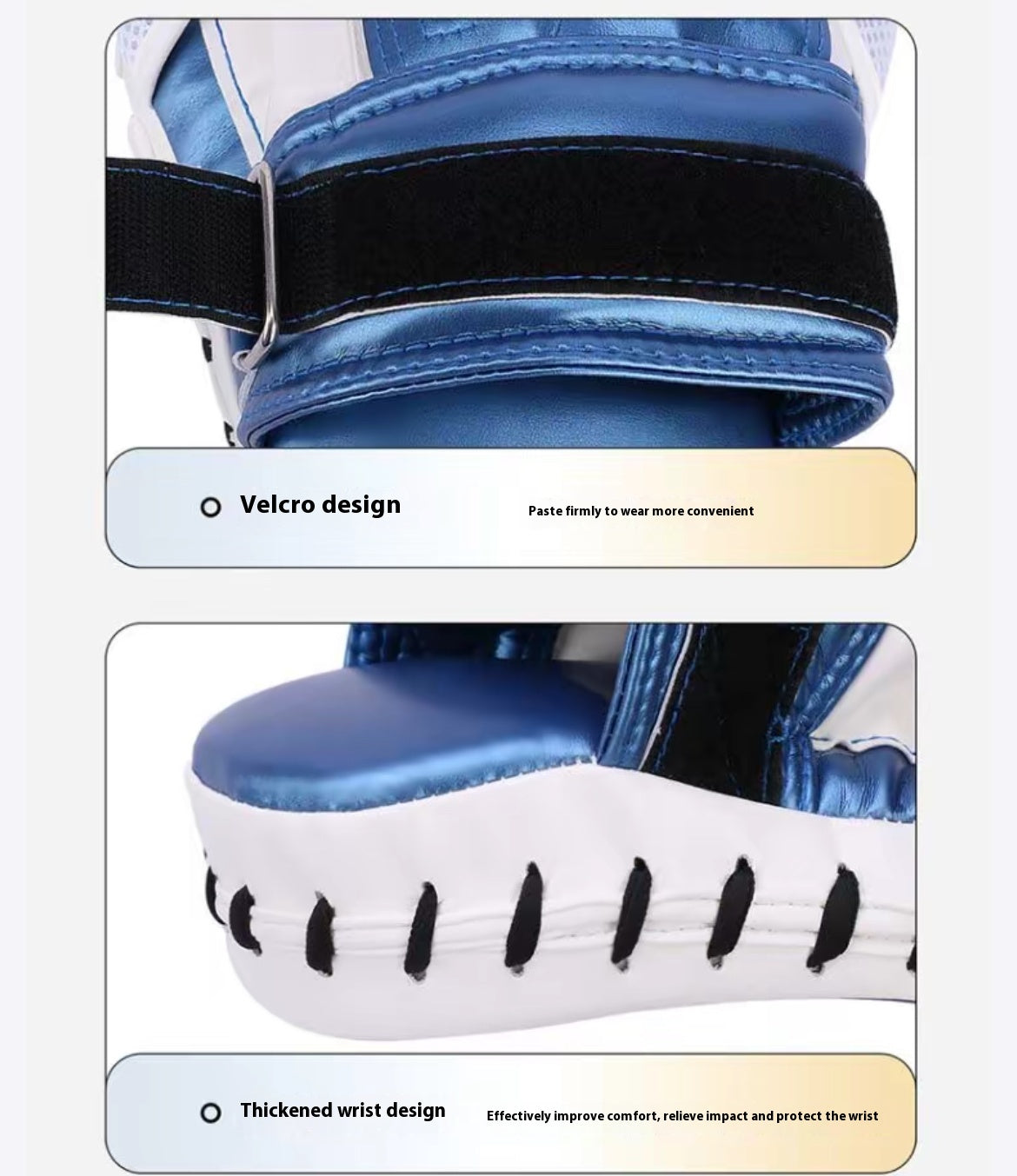 Boxing Curved Focus Punching Mitts- Leatherette Training Hand Pads(single)
