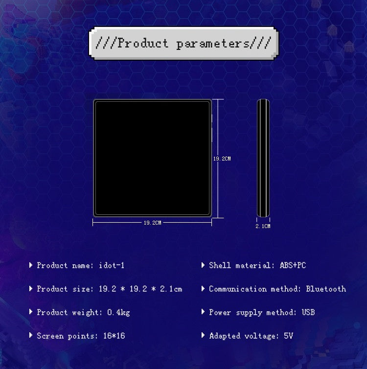Pixoo-Max Pixel Display, APP Cellphone Control Display with 32 X 32 Programmable LED Screen for Home Decoration, Business Advertisement