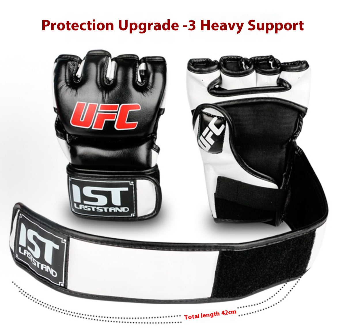 Open Palm Training Gloves for Grappling, Kickboxing, Muay Thai, Light Sparring, Youth Self-Defense, Heavy Bag Workouts – Durable Synthetic Leather with Wrist Support