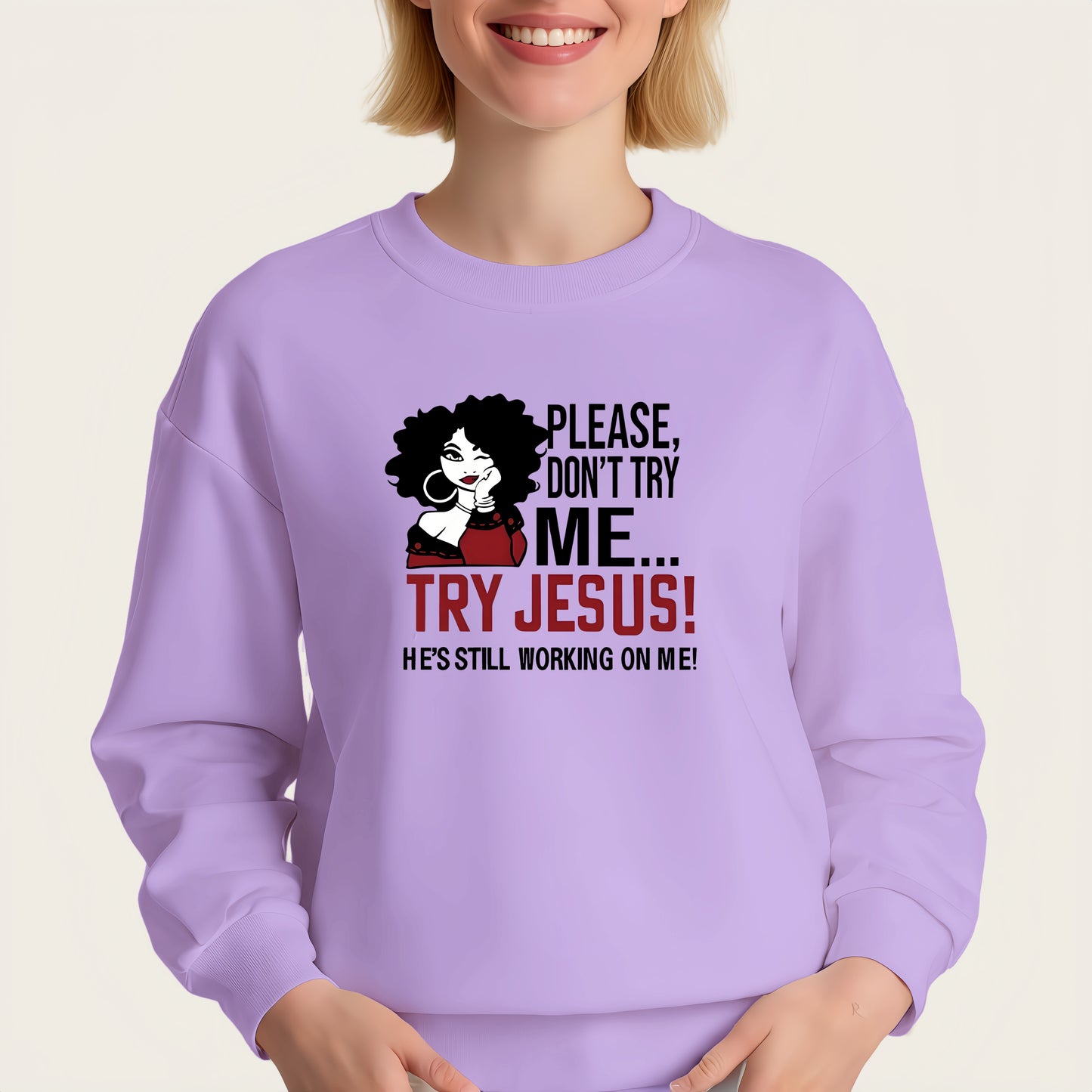 Please Don't Try Me Quote Iron-On Transfer