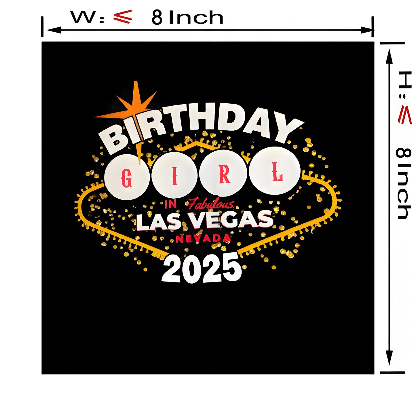 LAS VEGAS Letter heat transfer ironing DTF