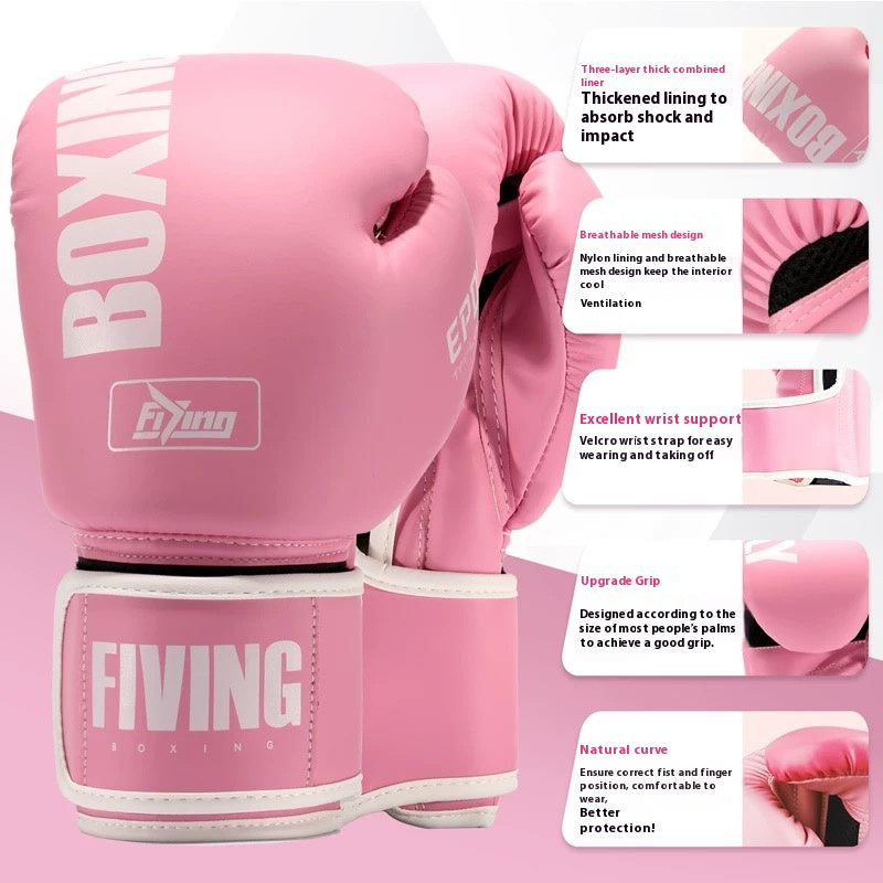Boxing Gloves for Men & Women - Premium Quality Synthetic Leather Boxing Gloves for Training - Perfect for Punching Heavy Bags, Sparring, & Fighting Gloves