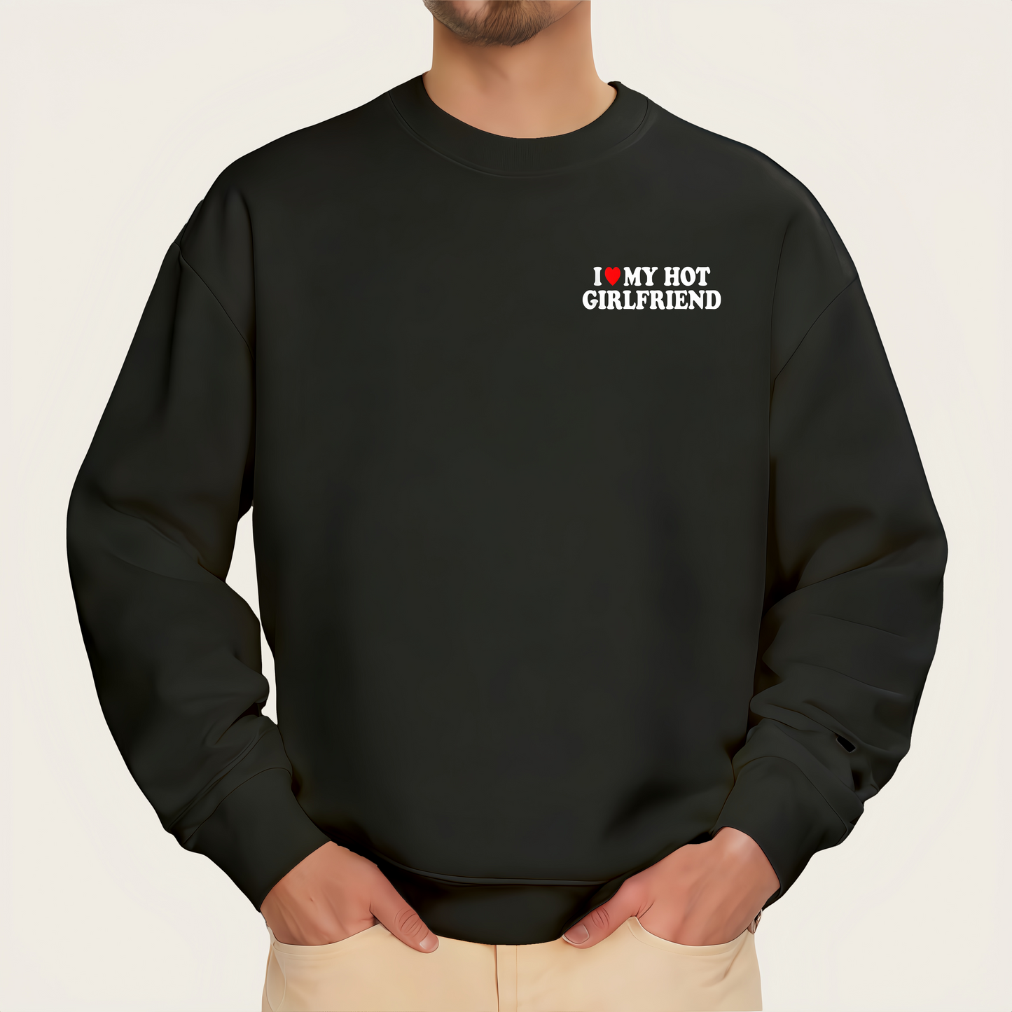 "I Love My Hot Girlfriend" Iron-On Transfer