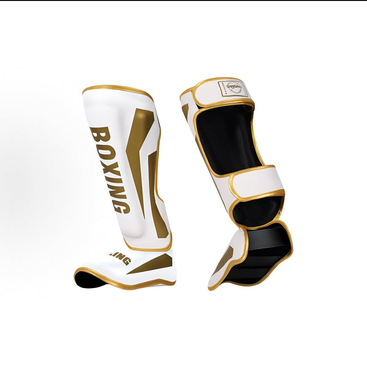 Shin Guards Kickboxing Muay Thai, SATRA SMMAF Approved, Premium Maya Hide Leather, Leg Instep Protection Pads, MMA Martial Arts Kicking Sparring Training Gear, BJJ Karate Boxing Taekwondo
