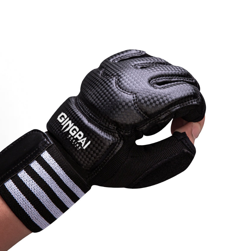 Open Palm Training Gloves for Grappling, Kickboxing, Muay Thai, Light Sparring, Youth Self-Defense, Heavy Bag Workouts – Durable Synthetic Leather with Wrist Support