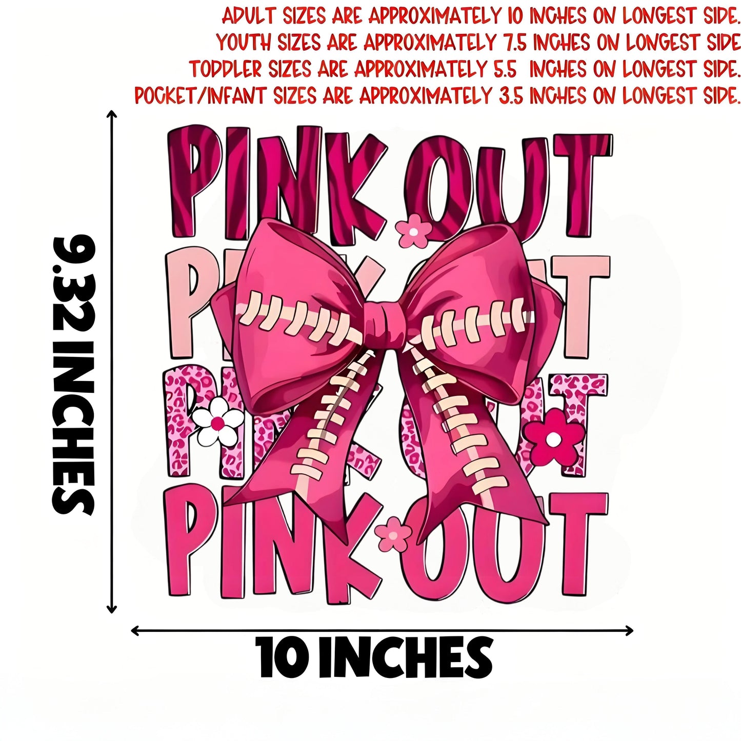 Pink Ribbon Breast Cancer Awareness Heat Transfer Sticker