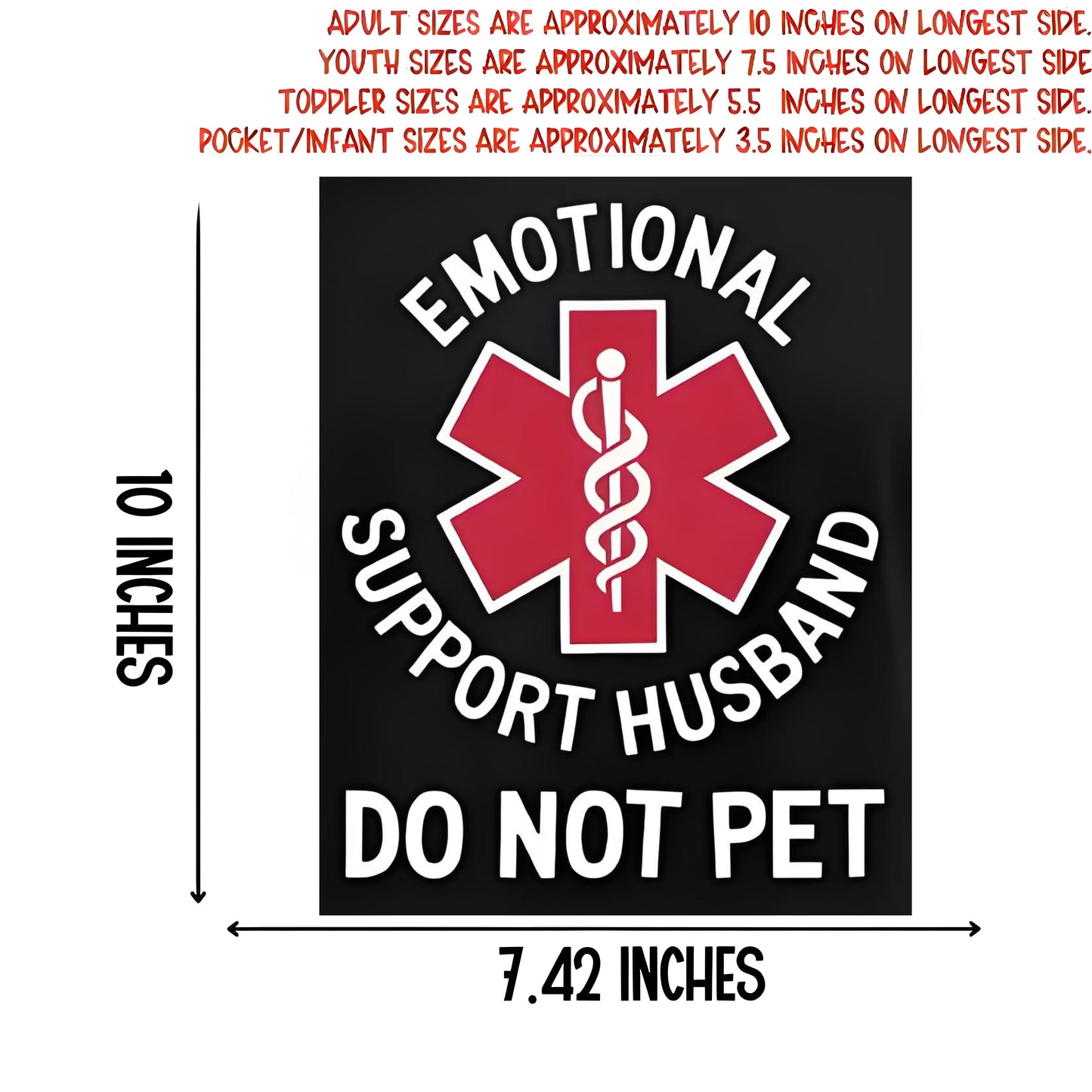 "DO NOT PET" slogan iron-on transfer