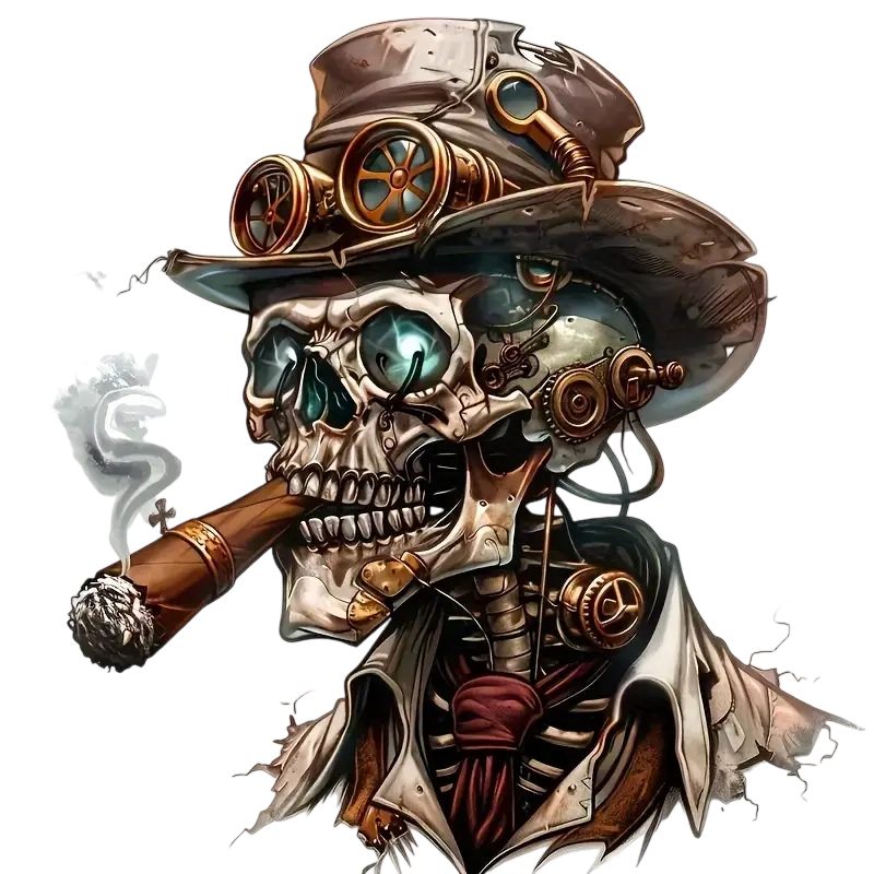 Machine skull smoking heat transfer ironing