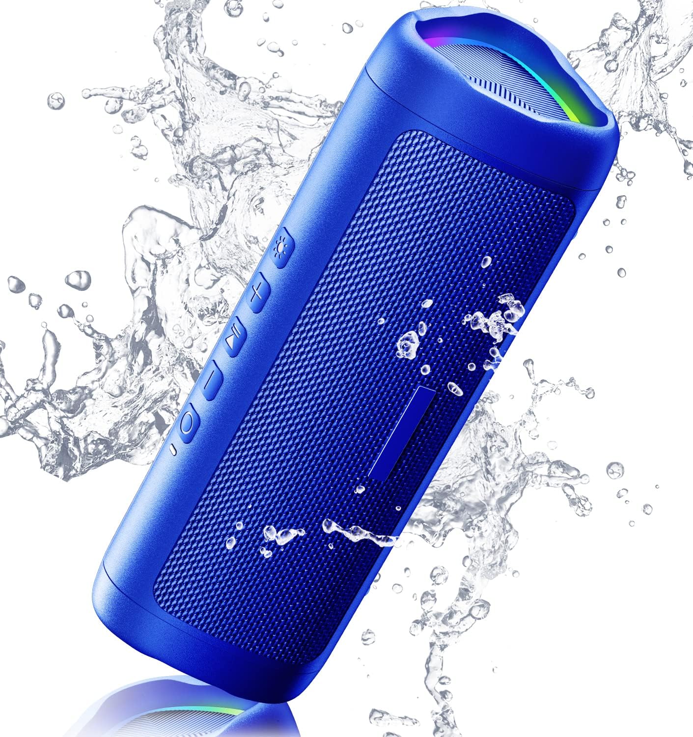 Bluetooth Speaker with HD Sound, Portable Wireless, IPX5 Waterproof, Up to 20H Playtime, TWS Pairing, BT5.3, for Home/Party/Outdoor/Beach, Electronic Gadgets, Birthday Gift