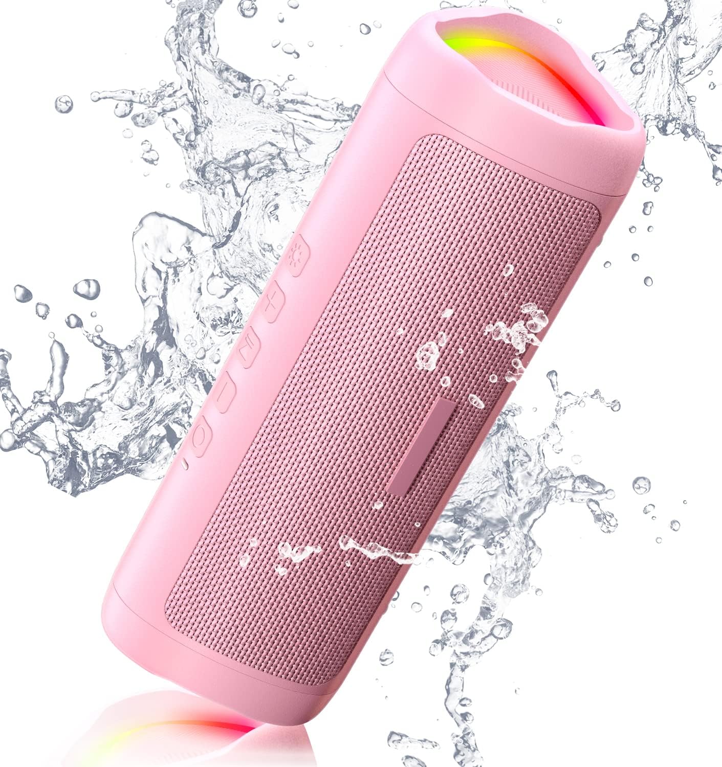 Bluetooth Speaker with HD Sound, Portable Wireless, IPX5 Waterproof, Up to 20H Playtime, TWS Pairing, BT5.3, for Home/Party/Outdoor/Beach, Electronic Gadgets, Birthday Gift