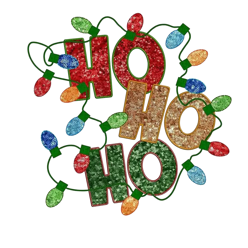 Christmas Ho Ho Ho Heat Transfer Stickers