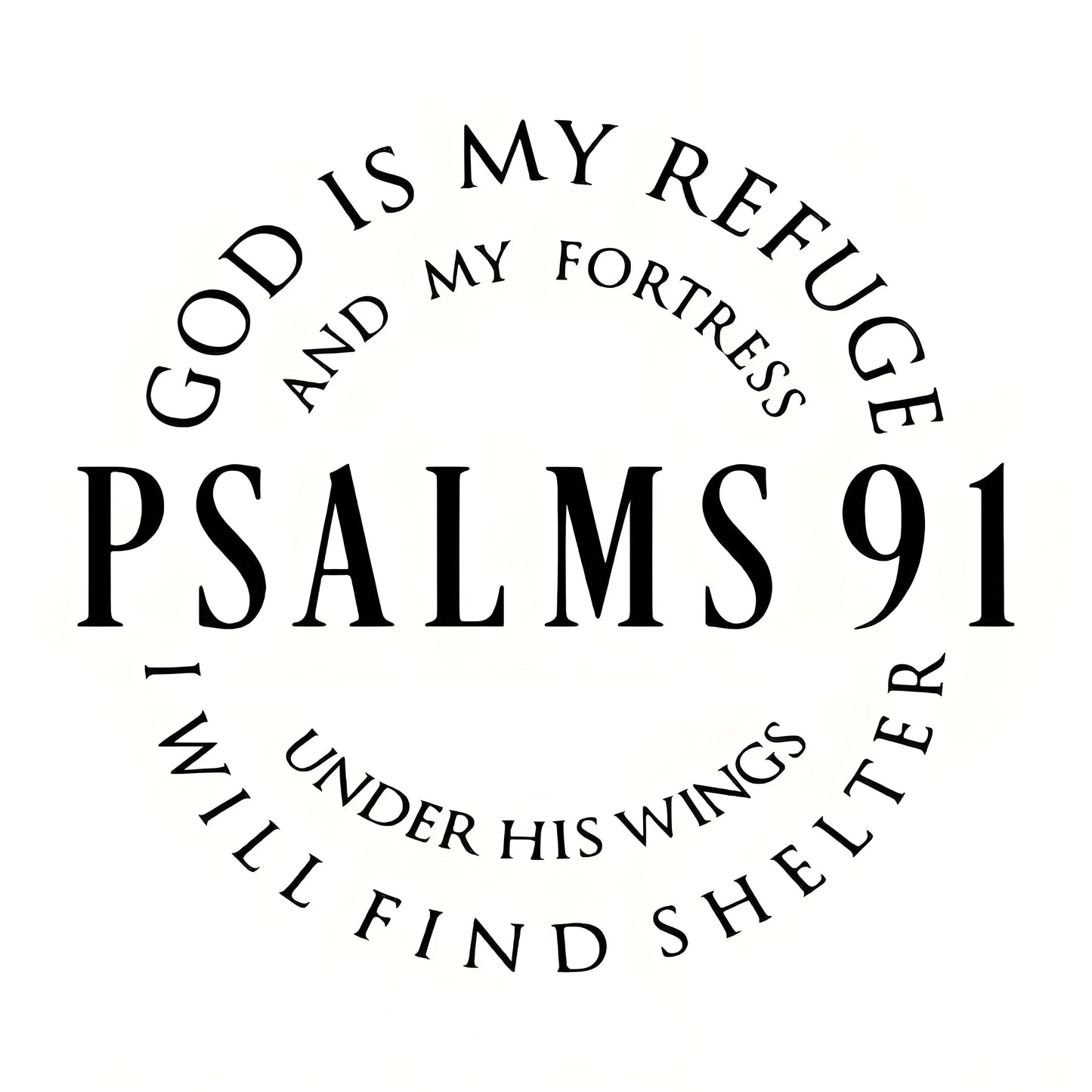 Psalms 91 Iron-On Transfers