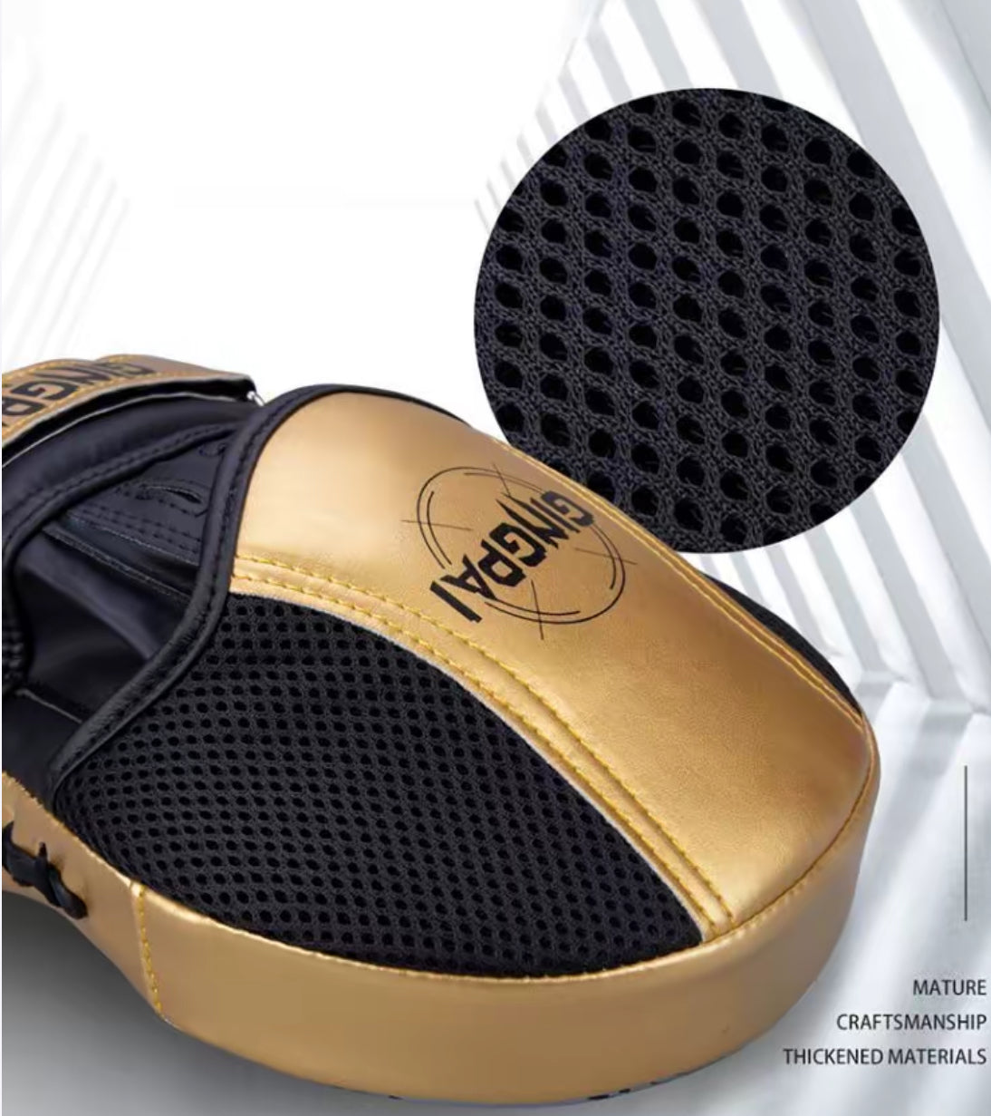 Boxing Curved Focus Punching Mitts- Leatherette Training Hand Pads(single price)