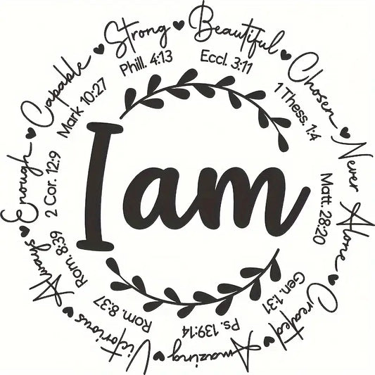 "I Am" Iron-On Transfer