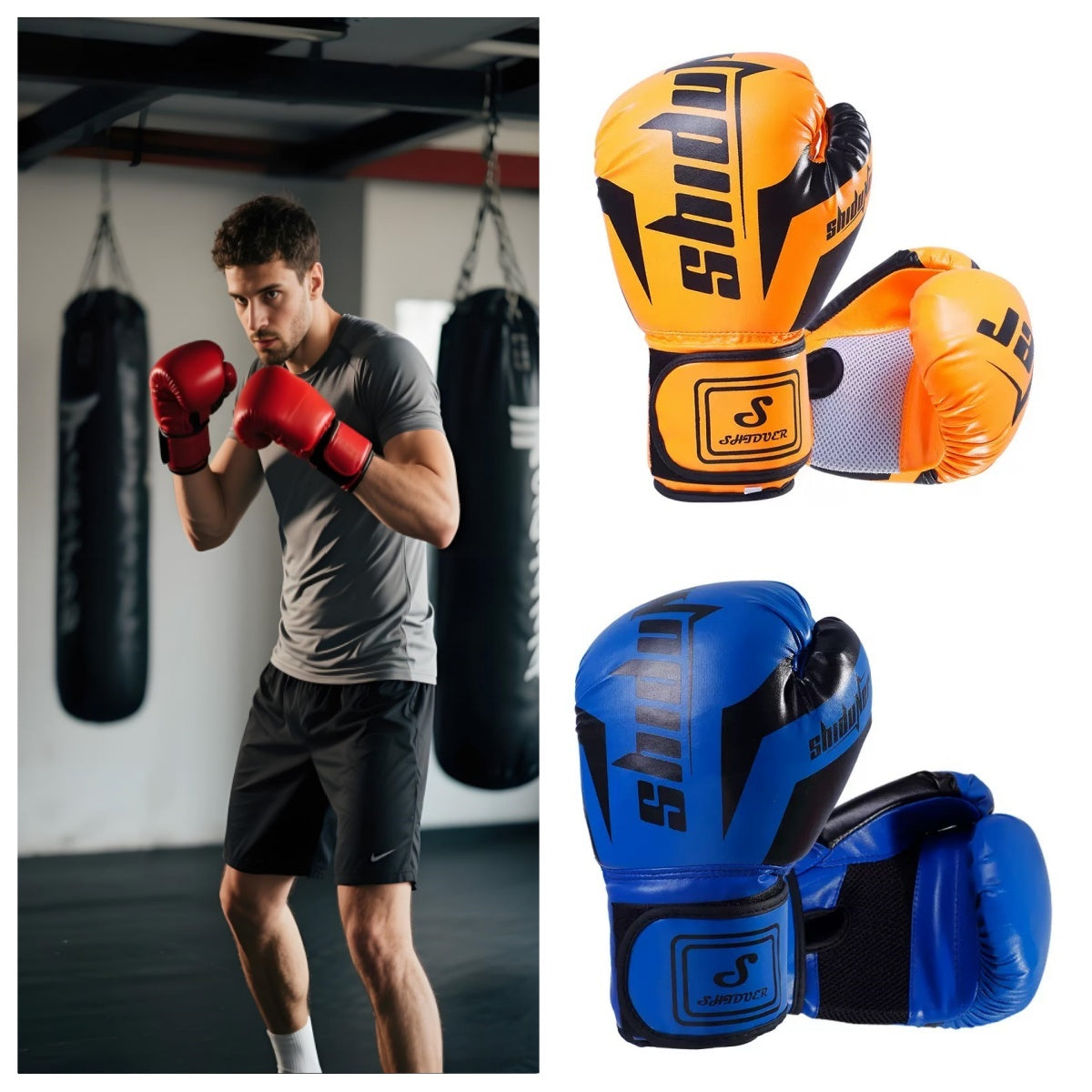Boxing Gloves - Maximum Protection & Stability | Boxing Gloves for Boxing, MMA, Muay Thai & Kickboxing | Sizes 4-12 oz, Includes Carry Bag
