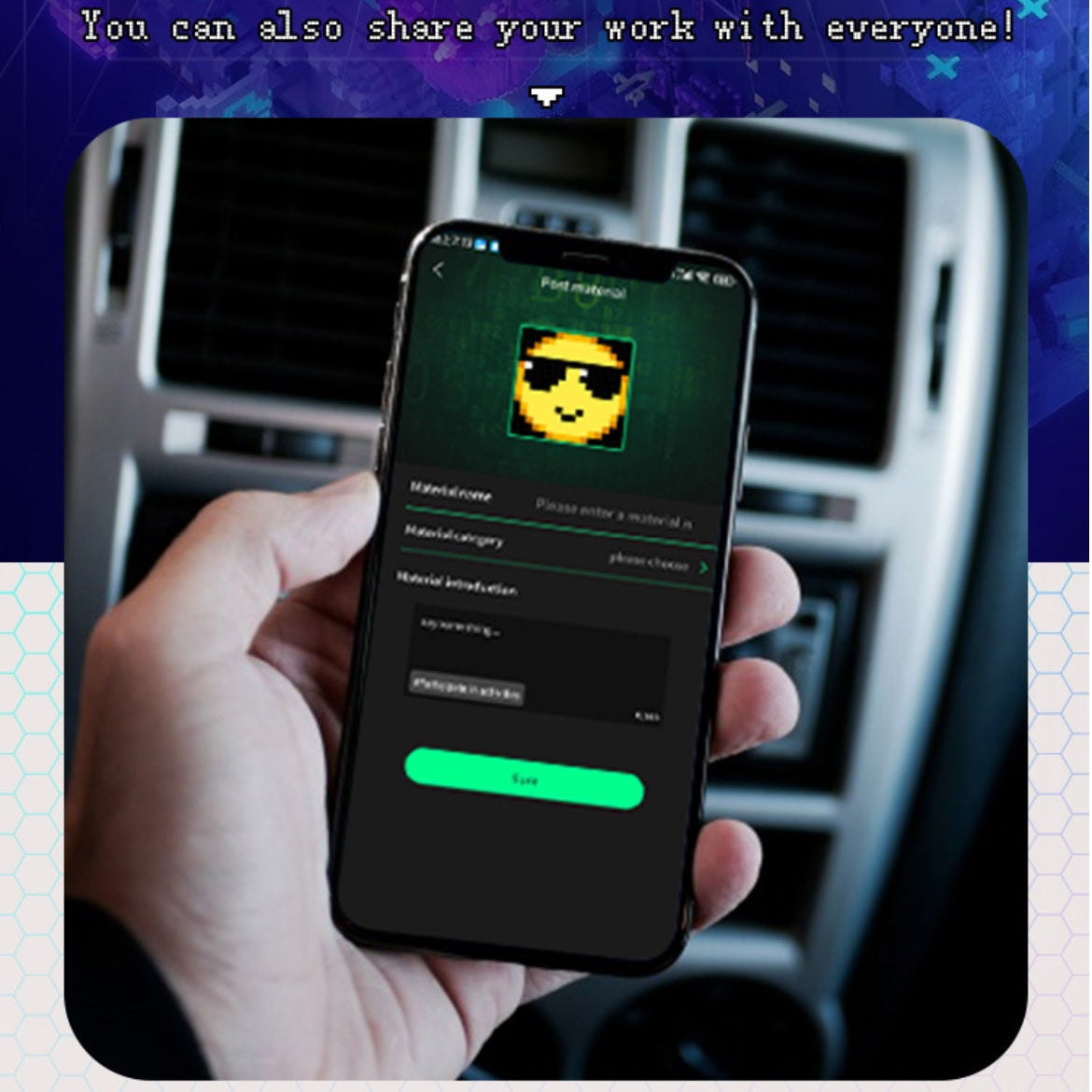 Pixoo-Max Pixel Display, APP Cellphone Control Display with 32 X 32 Programmable LED Screen for Home Decoration, Business Advertisement