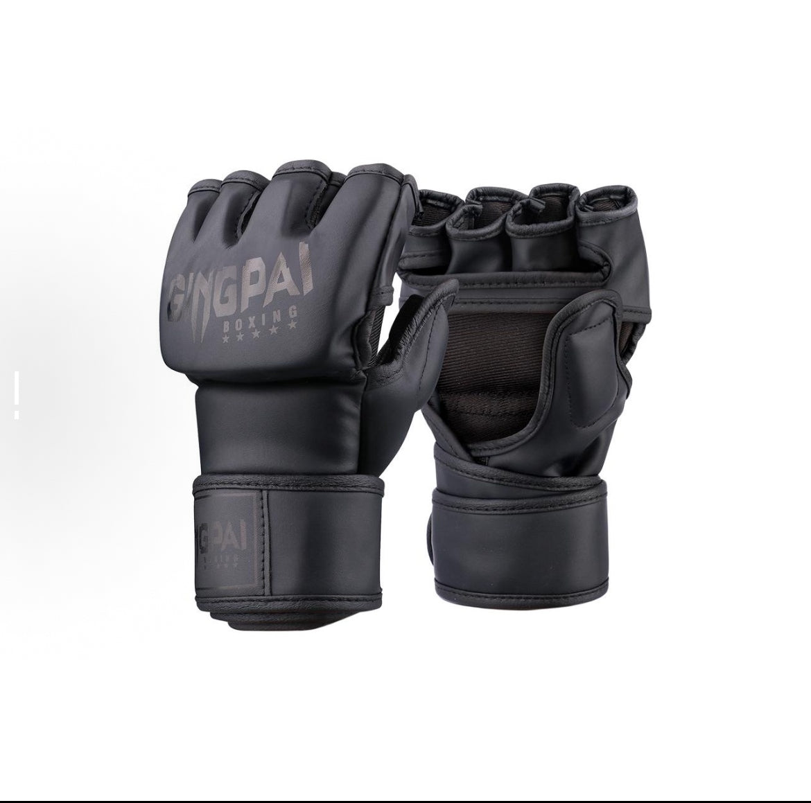 Open Palm Training Gloves for Grappling, Kickboxing, Muay Thai, Light Sparring, Youth Self-Defense, Heavy Bag Workouts – Durable Synthetic Leather with Wrist Support