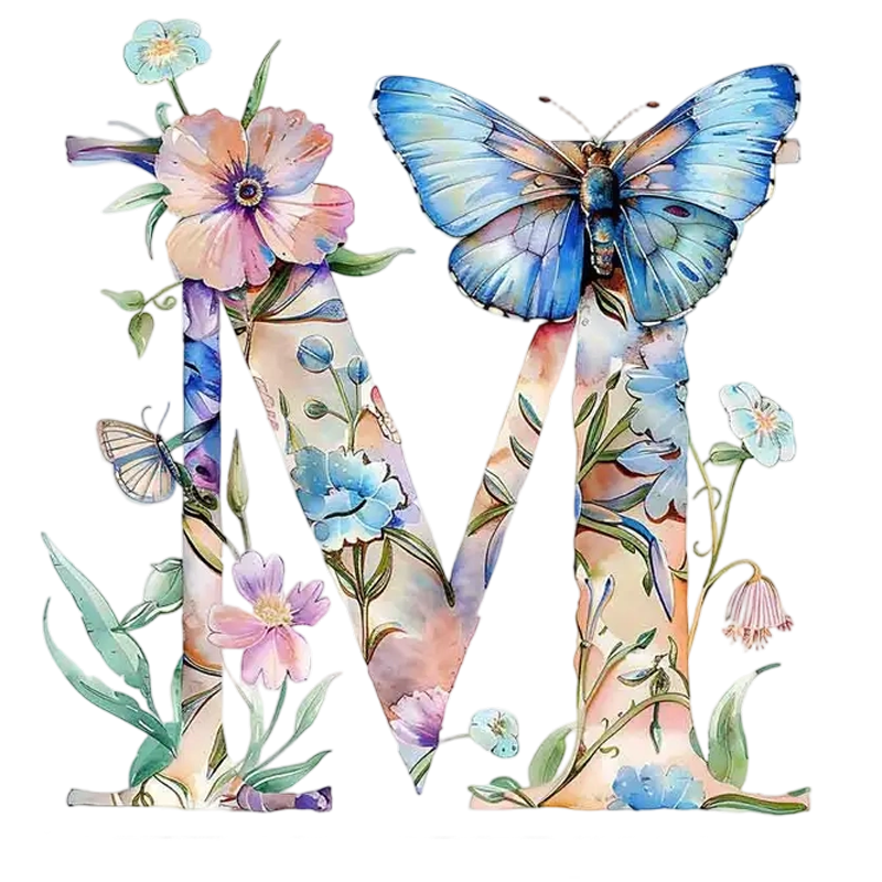 A-M Floral pattern heat transfer ironing