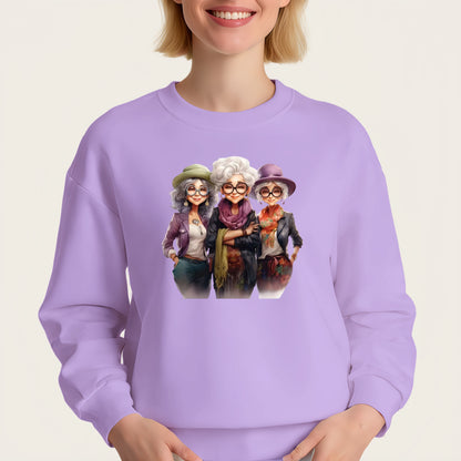 Cute Grandma Cartoon Iron-On Transfer Stickers