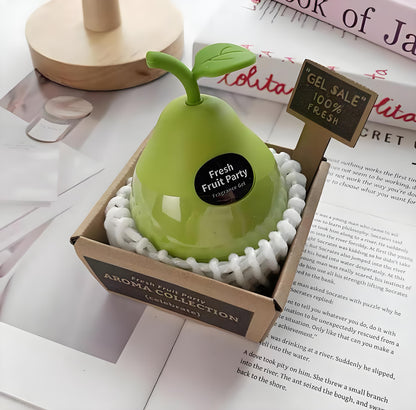 Solid Balm Solid Perfume, 3D Strawberry Lemon Pear Apple Shaped Aromatherapy, Portable Pocket Balm Perfume, Perfect for Travel Use Natural Fragrance Parfum for Men and Women
