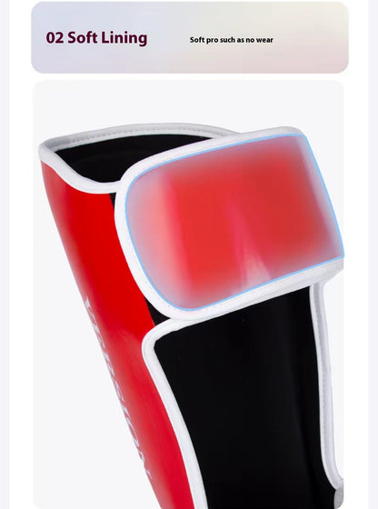 MMA Martial Arts Shin Guards – Padded, Adjustable Muay Thai Leg Guards with Instep Protection for Kickboxing/MMA Training and Sparring – Durable, Professional MMA Equipment