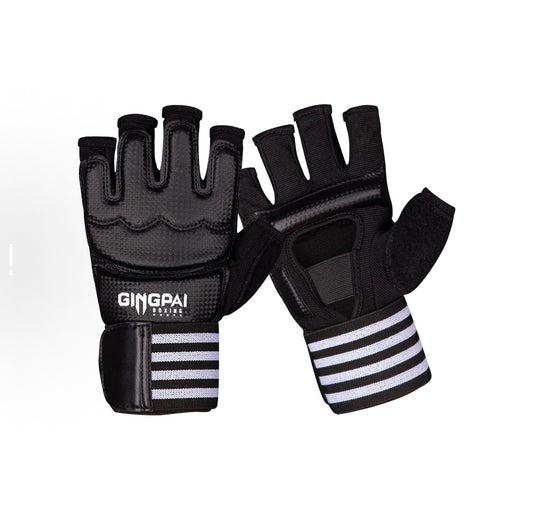 Open Palm Training Gloves for Grappling, Kickboxing, Muay Thai, Light Sparring, Youth Self-Defense, Heavy Bag Workouts – Durable Synthetic Leather with Wrist Support