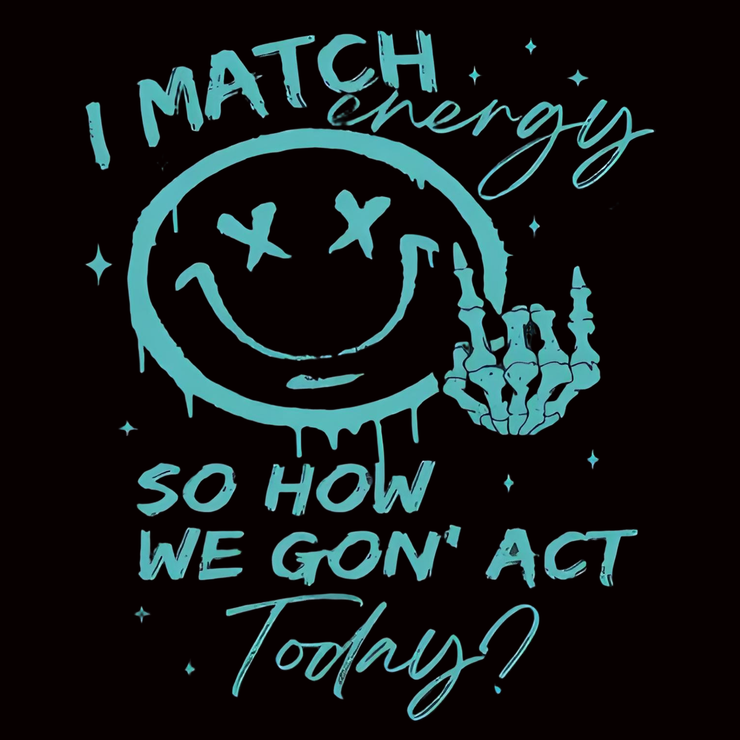 Smiley face letters iron-on transfer