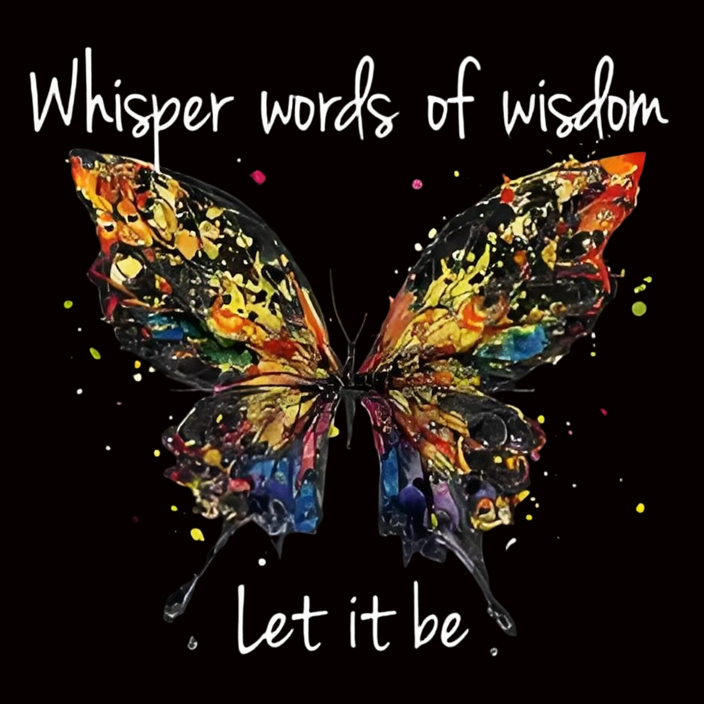 Letters and Butterfly Iron-On Transfers