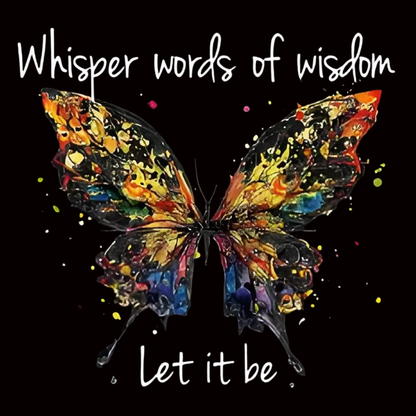 Letters and Butterfly Iron-On Transfers