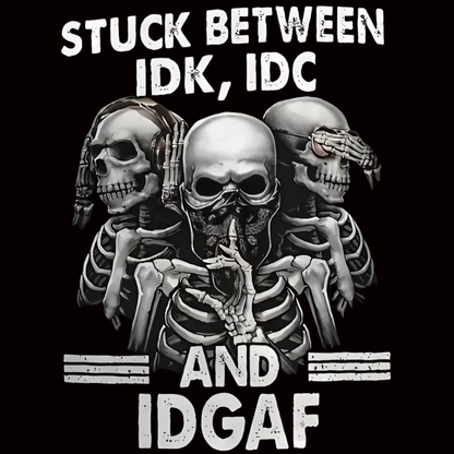 Skull and lettering iron-on transfers