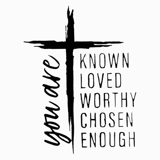 Cross letter pattern iron-on transfer