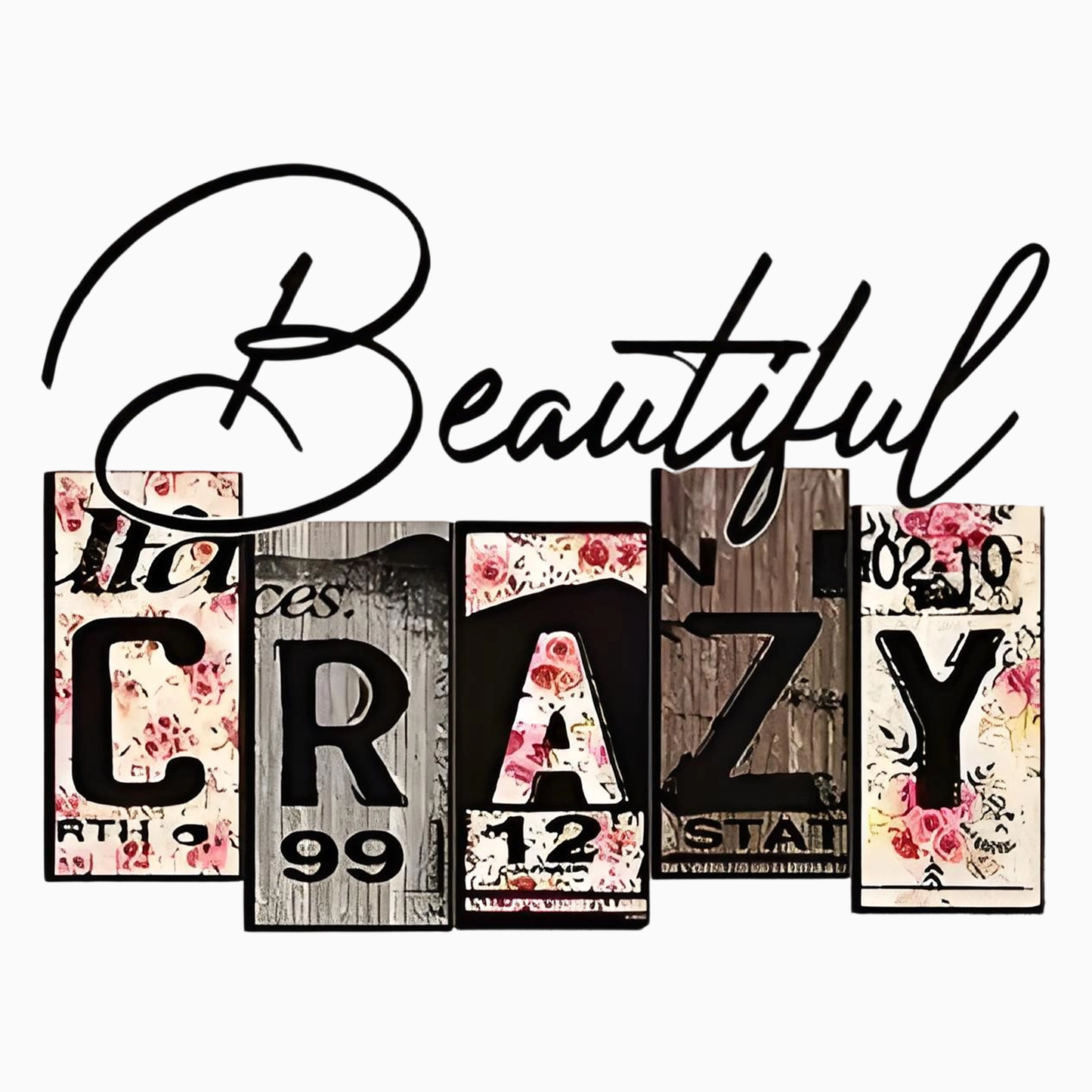 CRAZY creative pattern iron-on transfer