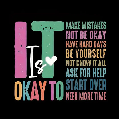 Motivational Mental Health Vinyl Heat Transfer Stickers