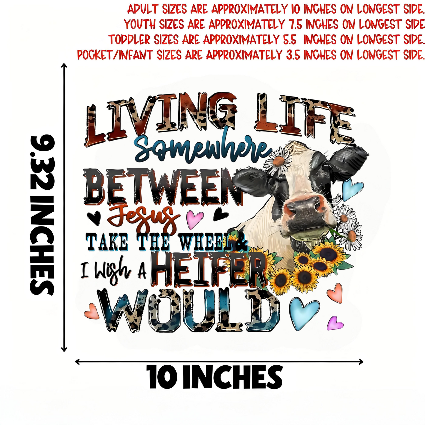 Cute and funny calf iron-on transfer