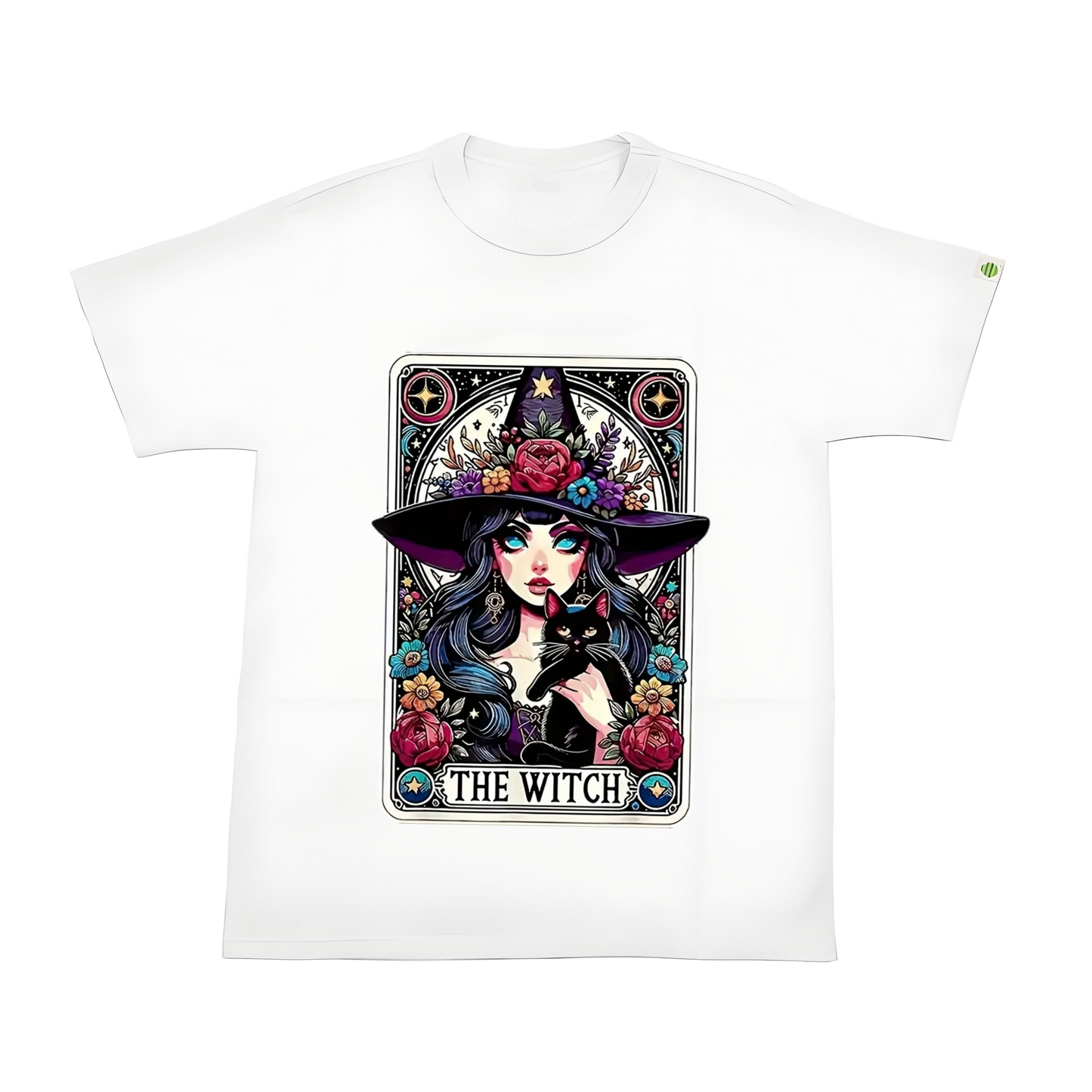 Witch and Black Cat Heat Transfer Iron-On