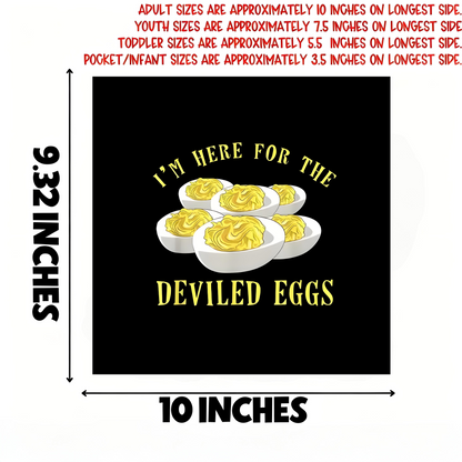 Funny cartoon disgusting egg rust iron transfer