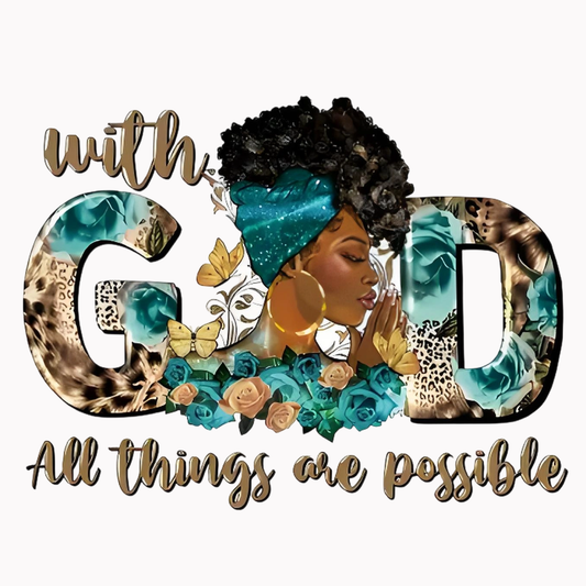 Cartoon portrait and letter pattern iron-on transfers