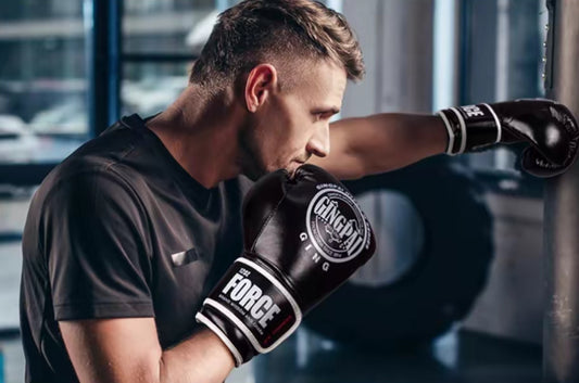 Boxing Gloves EGO, Sparring Muay Thai Kickboxing MMA Heavy Training Mitts, Maya Hide Leather, Ventilated, Long Support, Punching Bag Workout Pads, Men Women