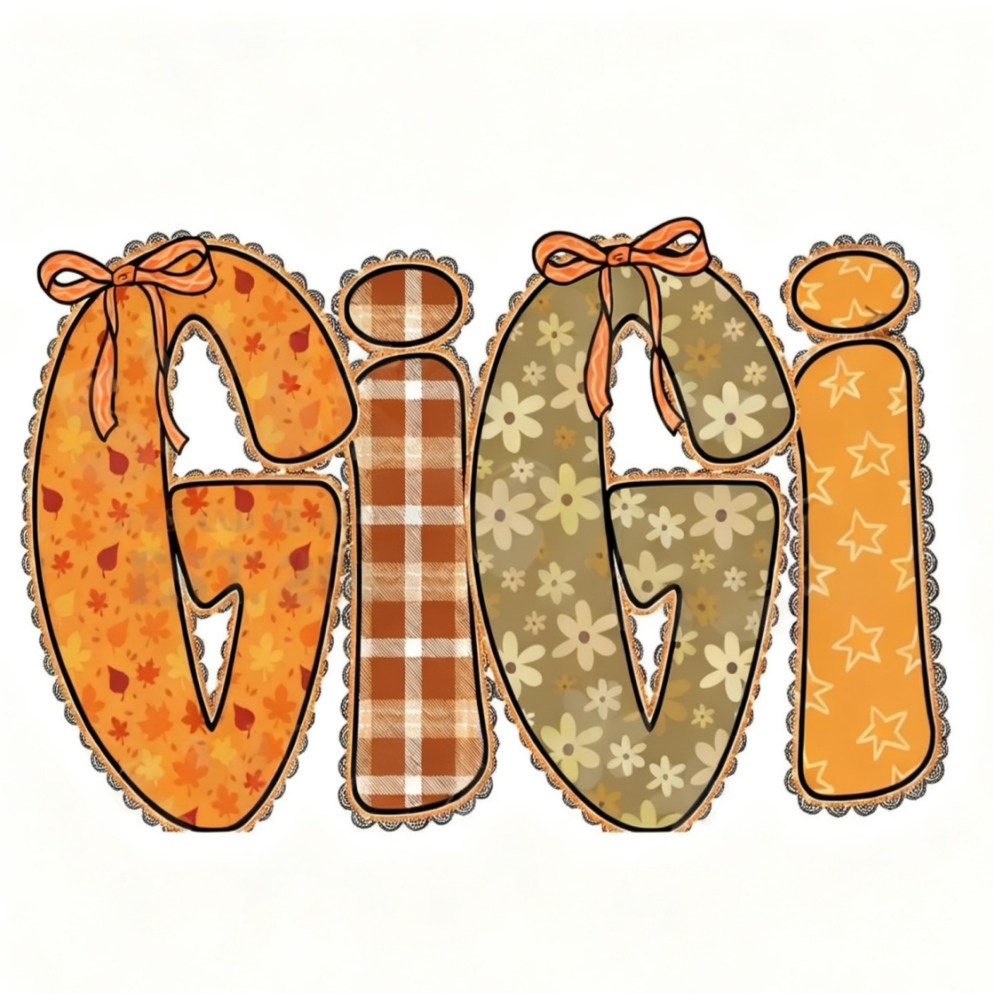 Fall Gigi DTF Heat Transfer Iron On