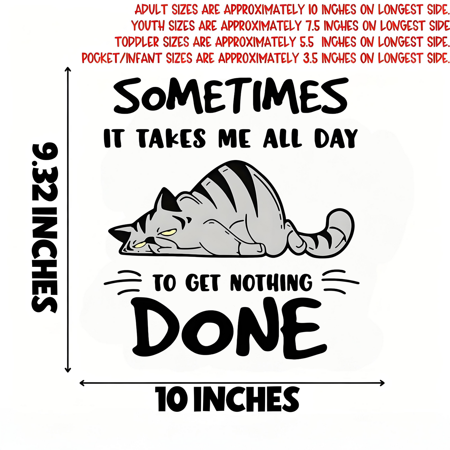 Funny Cat Iron-On Transfers