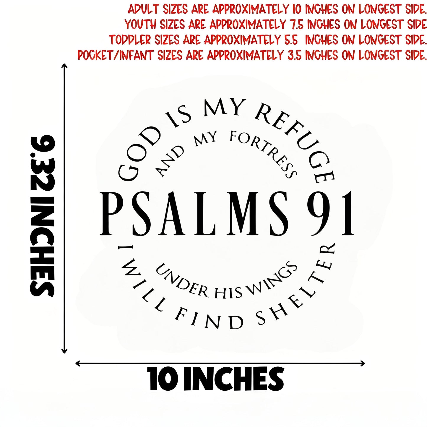 Psalms 91 Iron-On Transfers