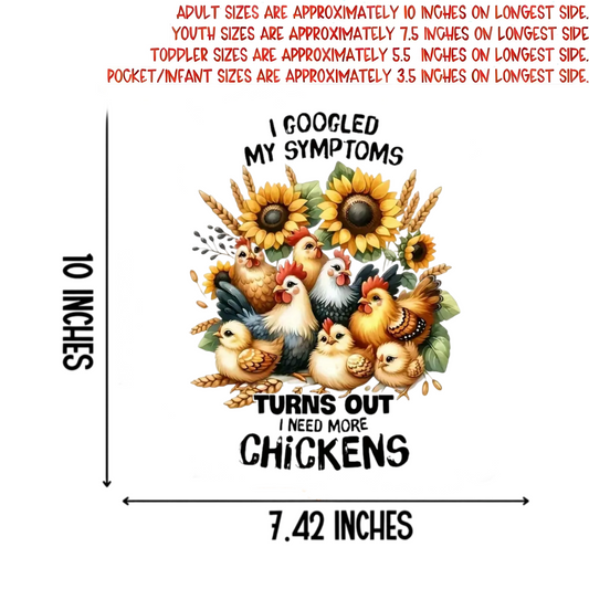 Cute chicken combination shape washable heat transfer stickers