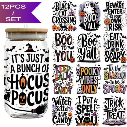 （12PCS/SET）Halloween UV DTF Film Transfer Paper