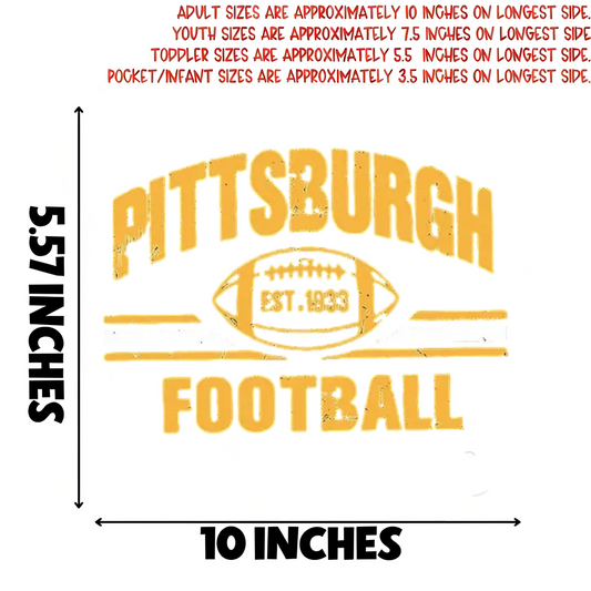 Pittsburgh Football Iron-On Transfer