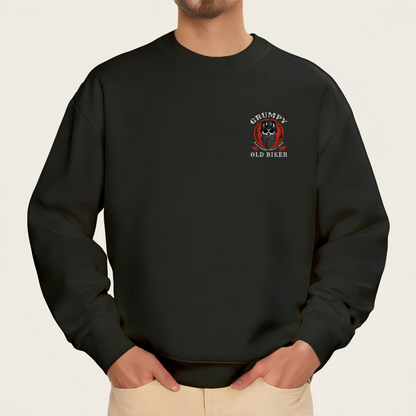 "Grumpy old biker" iron-on transfer